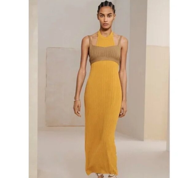 ZARA SRPLS HALTER NECK DRESS NWT SIZE XS - Picture 2 of 8